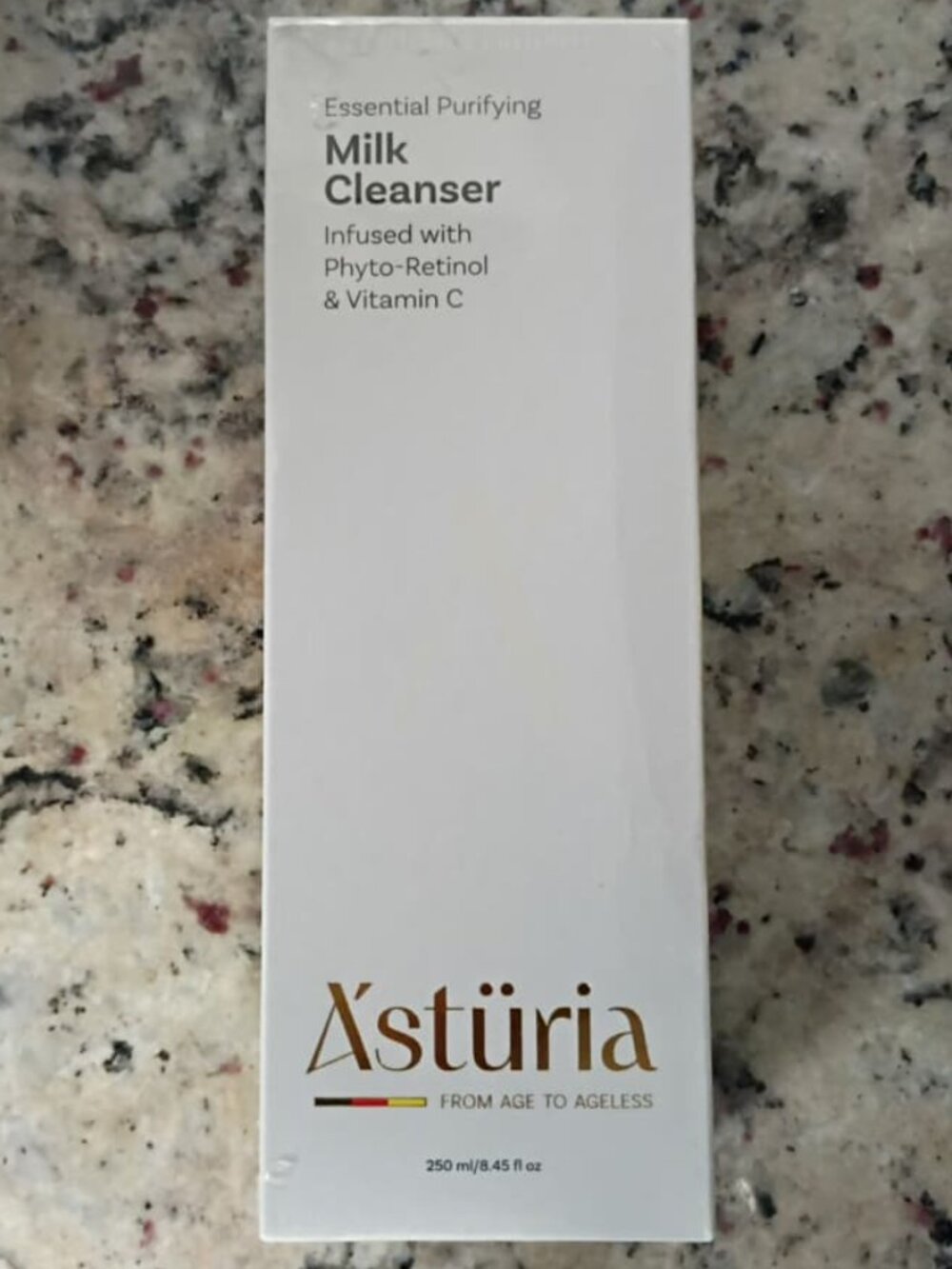 Asturia Essential Purifying Milk Cleanser-Phyto-Retinol &Vitamin C-8.45 oz/250ml